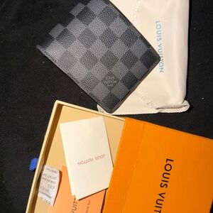 Damier wallet black and grey